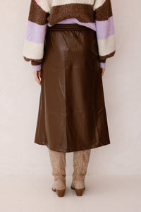 Deborah Skirt Brown - Bij Keesje - Bij Keesje