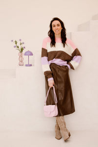 Deborah Skirt Brown - Bij Keesje - Bij Keesje