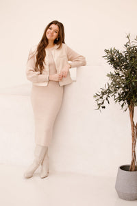 Dela Dress Beige - Bij Keesje - Bij Keesje