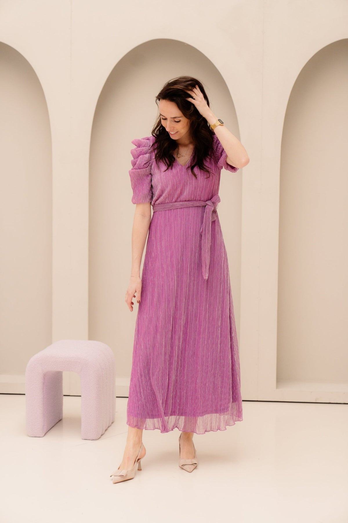 Deli SS Dress Magnolia Pink - Bij Keesje - Freebird - jurk