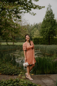 Delvera dress melon - Bij Keesje - Freebird - Jurk