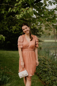 Delvera dress melon - Bij Keesje - Freebird - Jurk