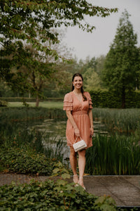 Delvera dress melon - Bij Keesje - Freebird - Jurk