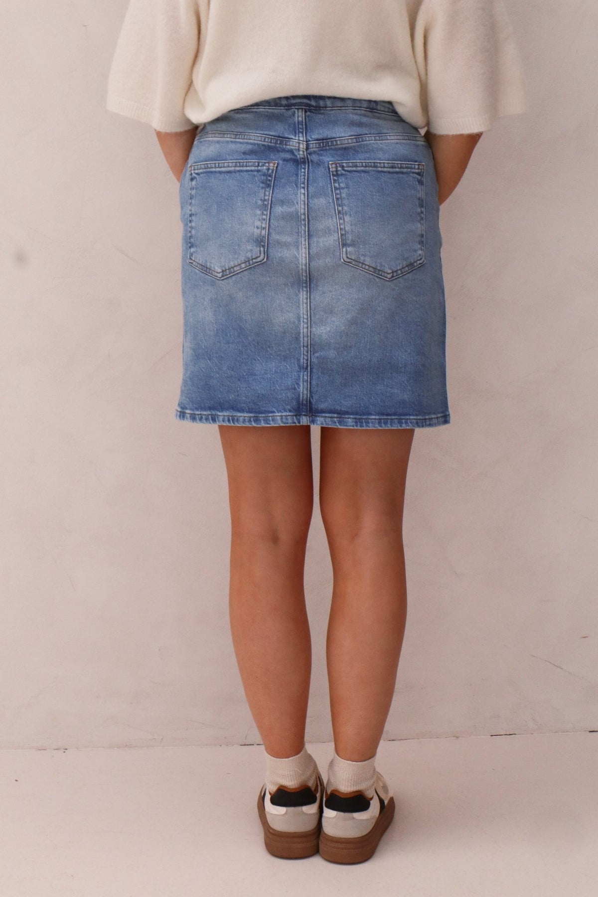Demi skirt washed denim - Bij Keesje - Elvira - rok