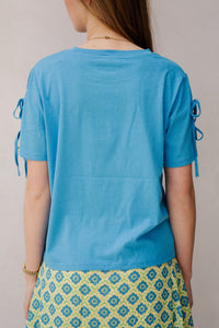 Demy T-Shirt Dodger Blue - Bij Keesje - FLURESK - shirt