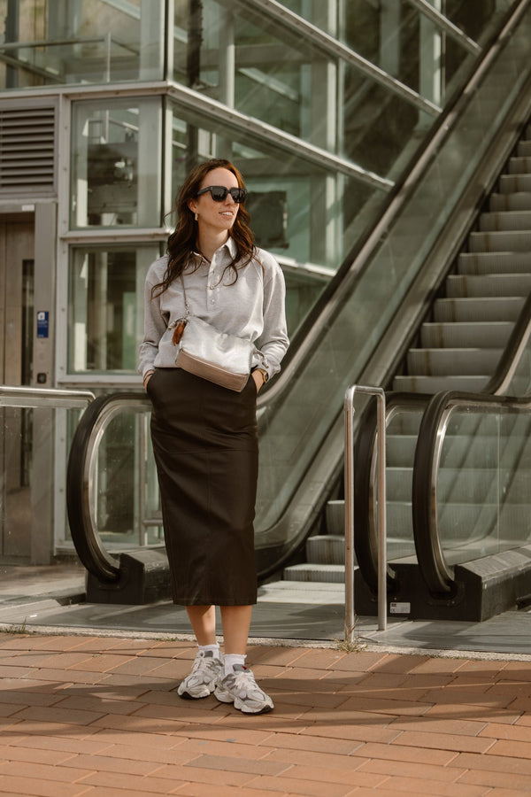 DengiCC Polo sweat grey - Bij Keesje - Co'couture