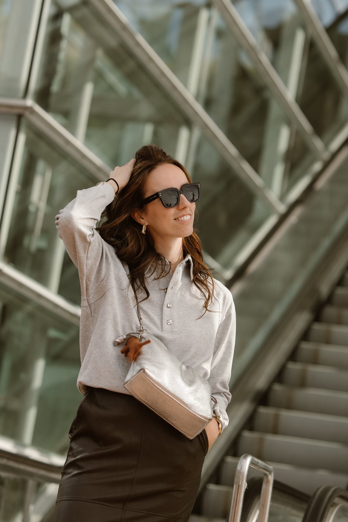 DengiCC Polo sweat grey - Bij Keesje - Co'couture