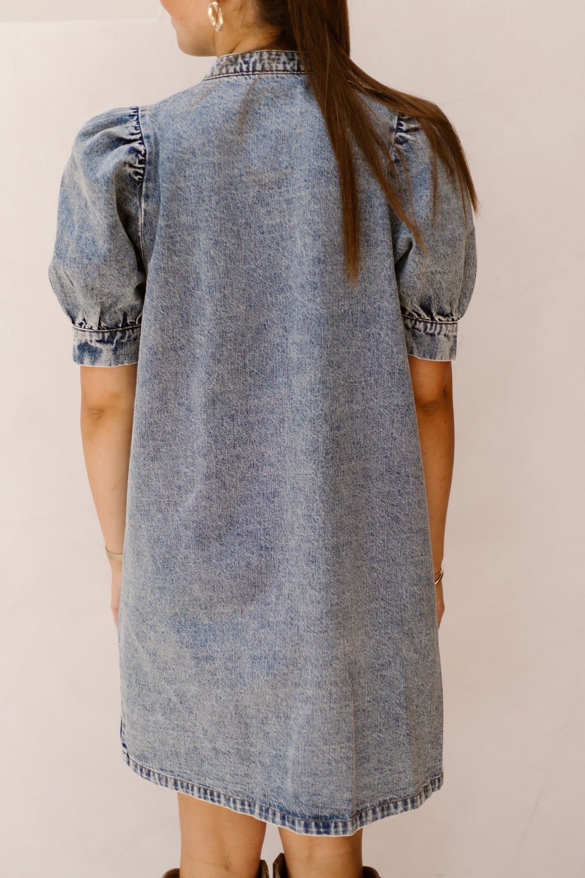 DeniceCC Denim SS Dress Bleach Denim - Bij Keesje - Co'couture - Jurk