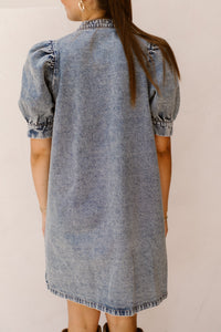 DeniceCC Denim SS Dress Bleach Denim - Bij Keesje - Co'couture - Jurk