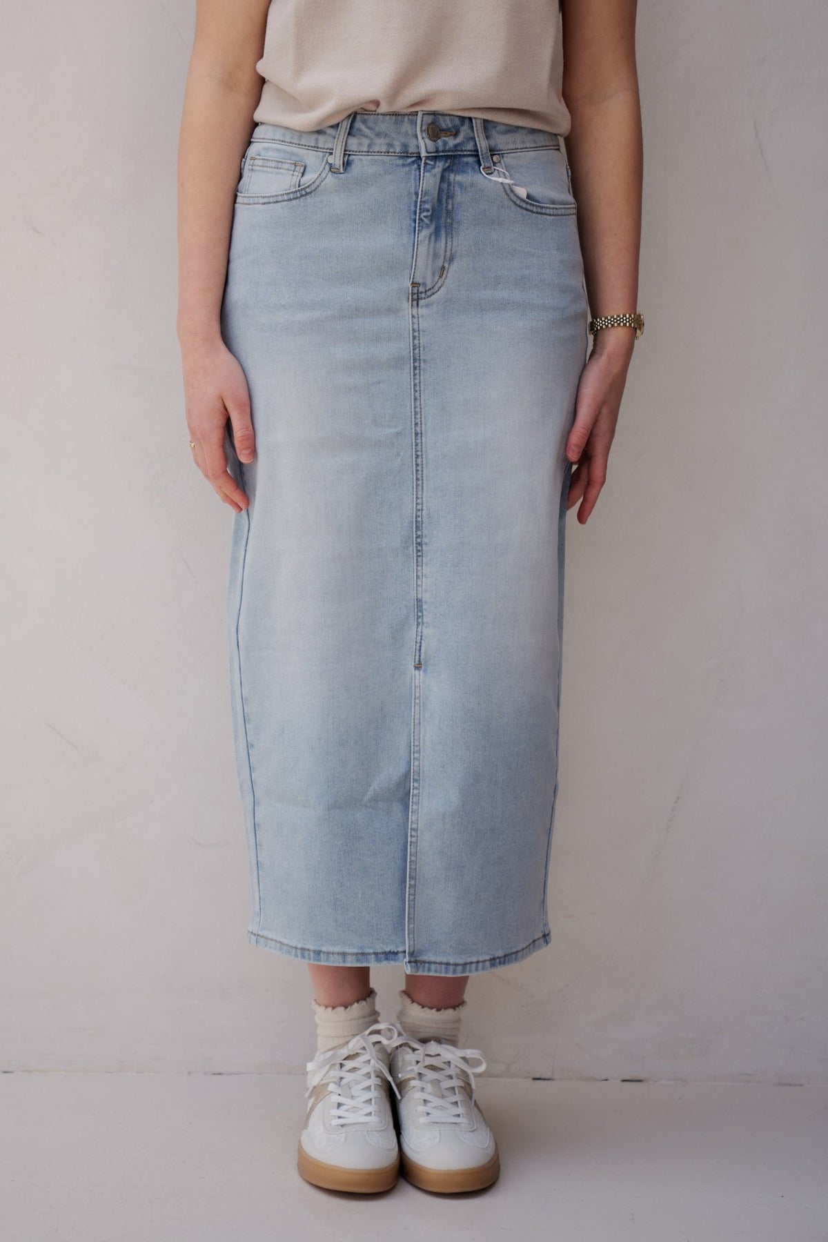 Denim skirt 26398 - Bij Keesje - Smashed Lemon - Rok