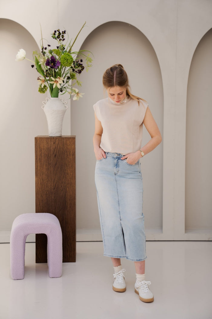 Denim skirt 26398 - Bij Keesje - Smashed Lemon - Rok