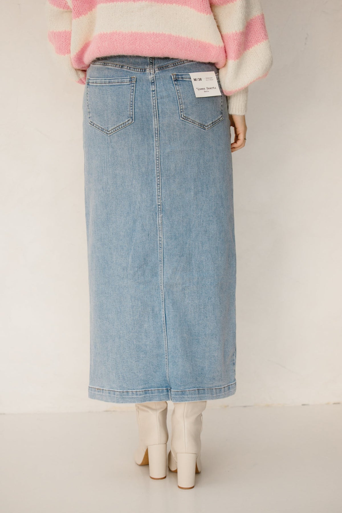 Denim skirt Q175 - Bij Keesje - Bij Keesje