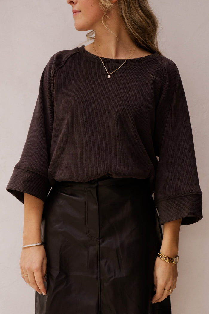 Denver t-shirt choco - Bij Keesje - Amelie & Amelie