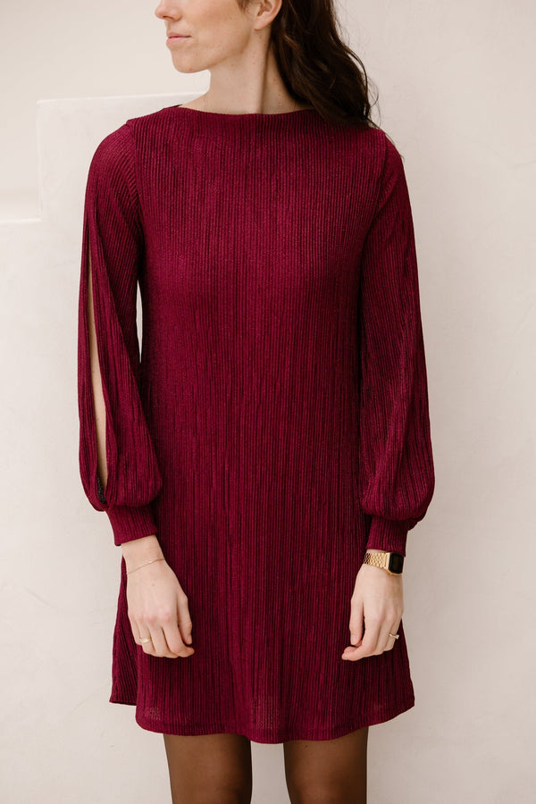 Desiree dress bordeaux - Bij Keesje - Bij Keesje