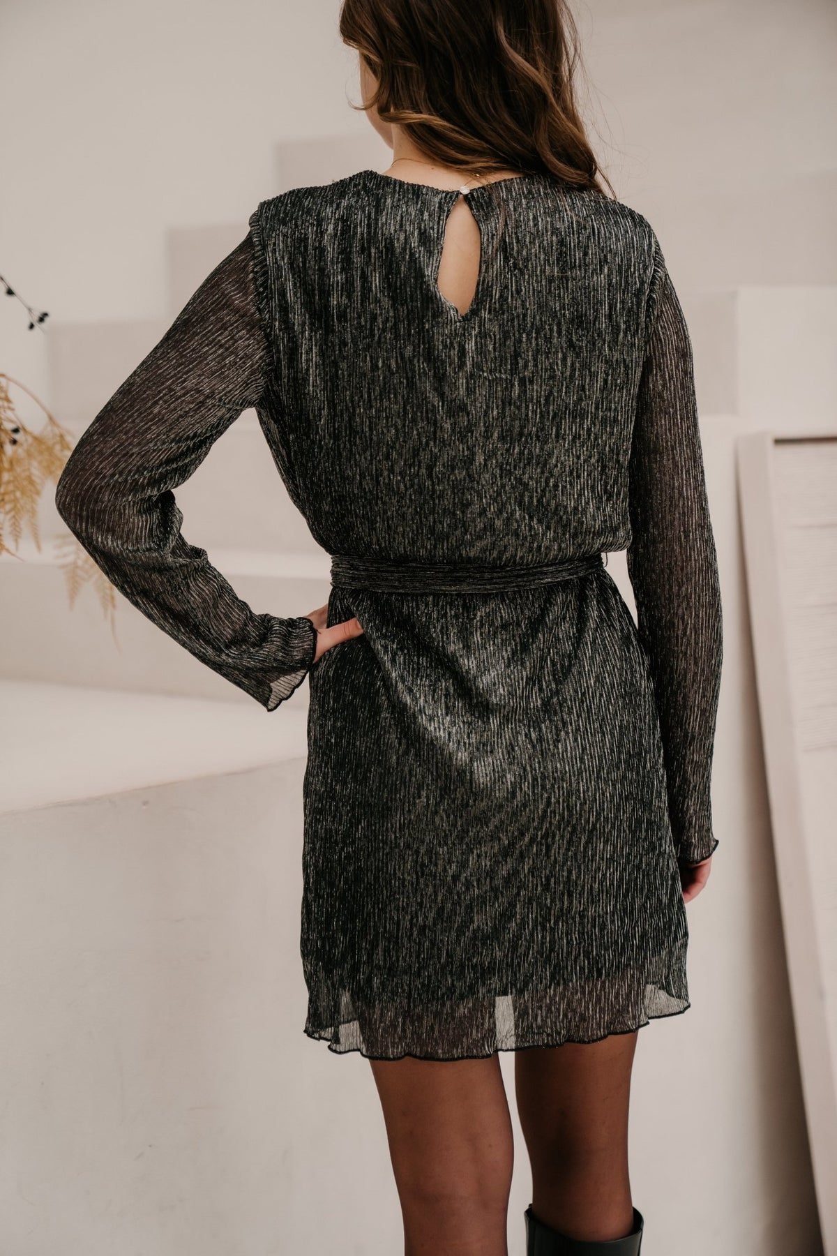 Devika dress Black/Silver - Bij Keesje - Freebird - Jurk