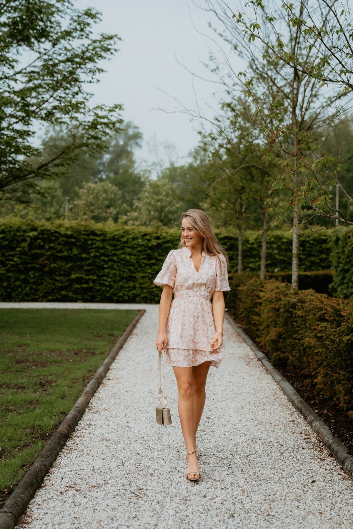 Devon Dress Powder Blush - Bij Keesje - Freebird - Jurk