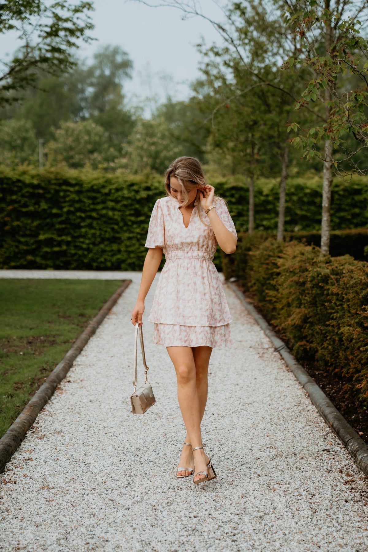 Devon Dress Powder Blush - Bij Keesje - Freebird - Jurk
