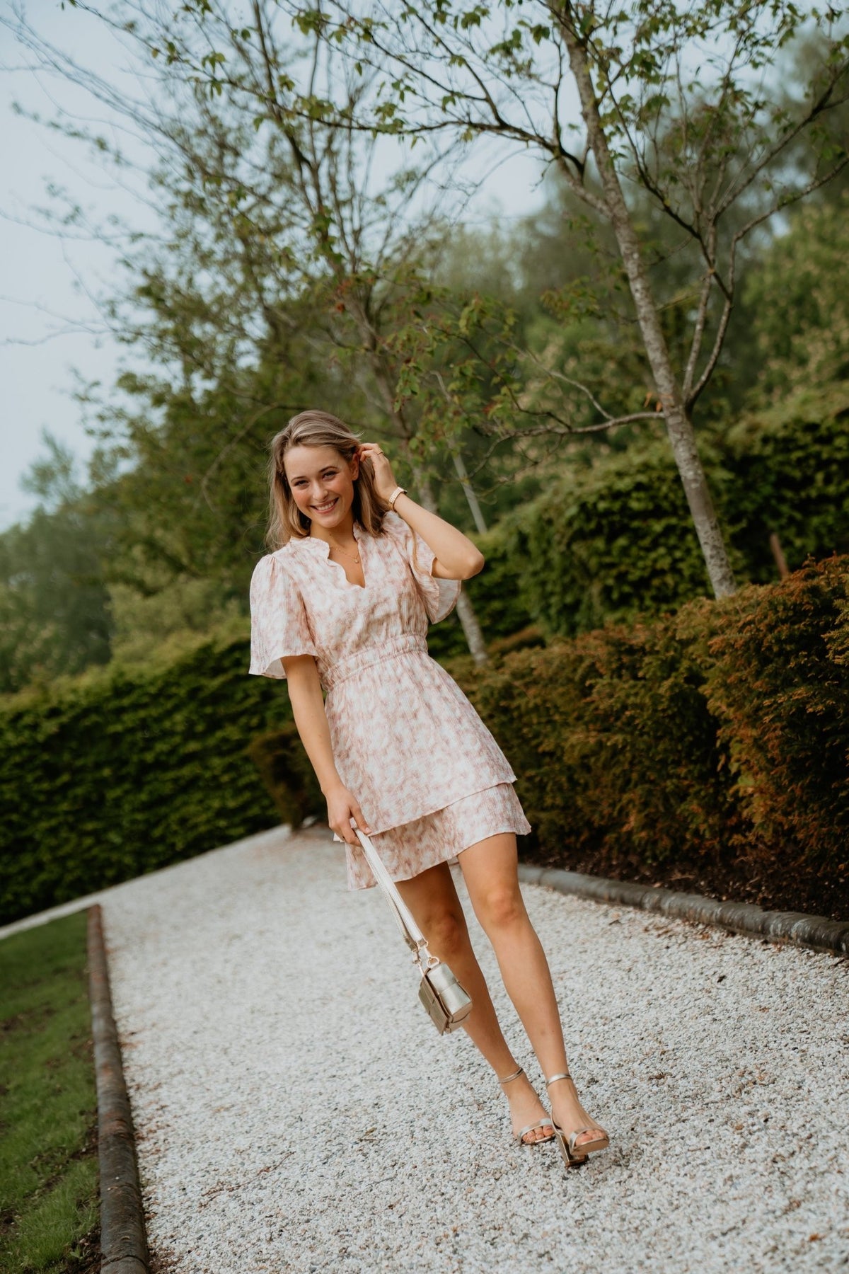 Devon Dress Powder Blush - Bij Keesje - Freebird - Jurk