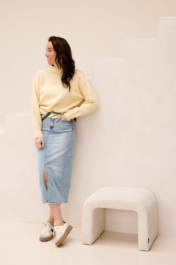 Diebe denim skirt - Bij Keesje - Bij Keesje - rokken
