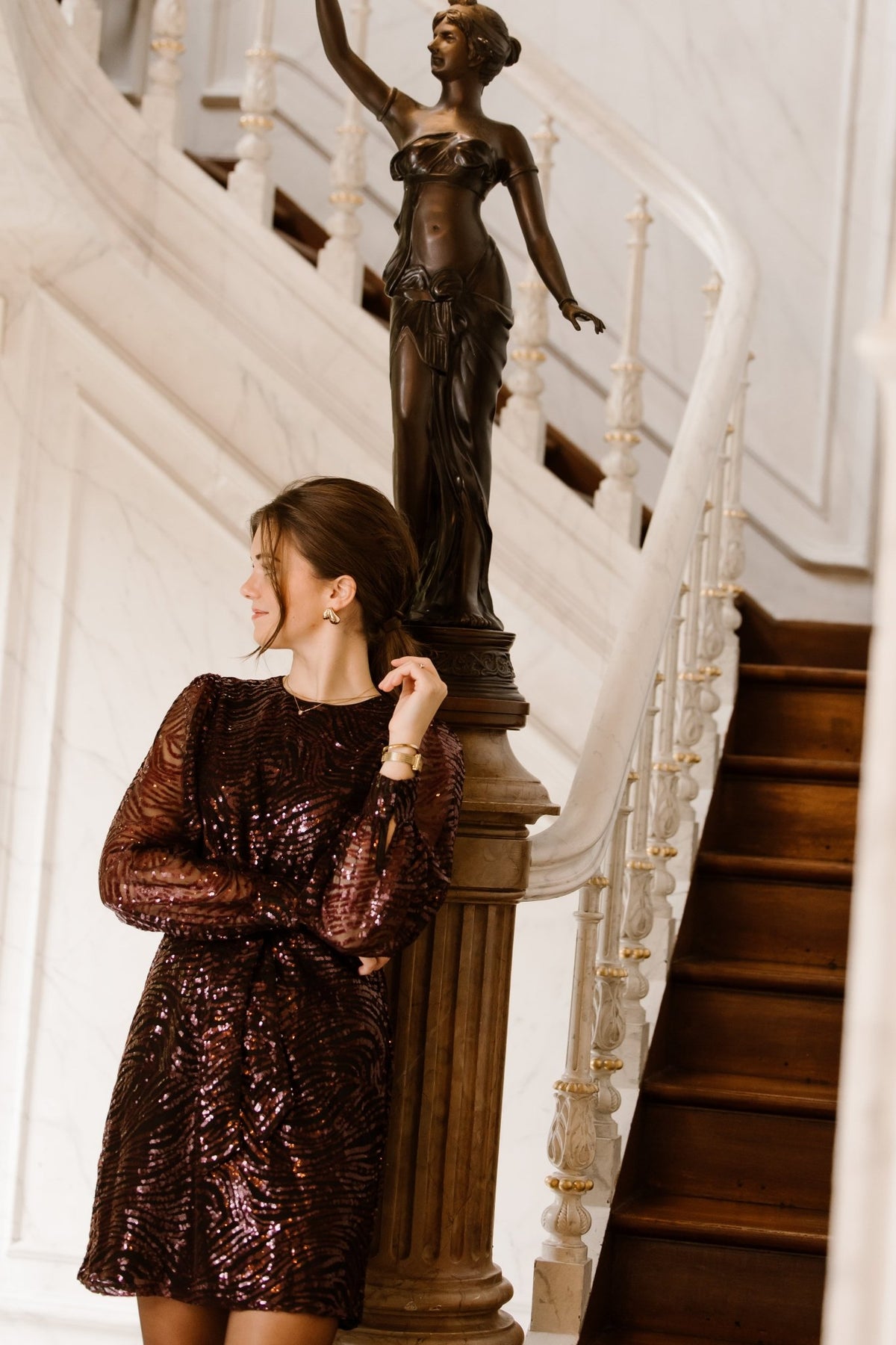 Dimphey Dress Wine/Red - Bij Keesje - Freebird