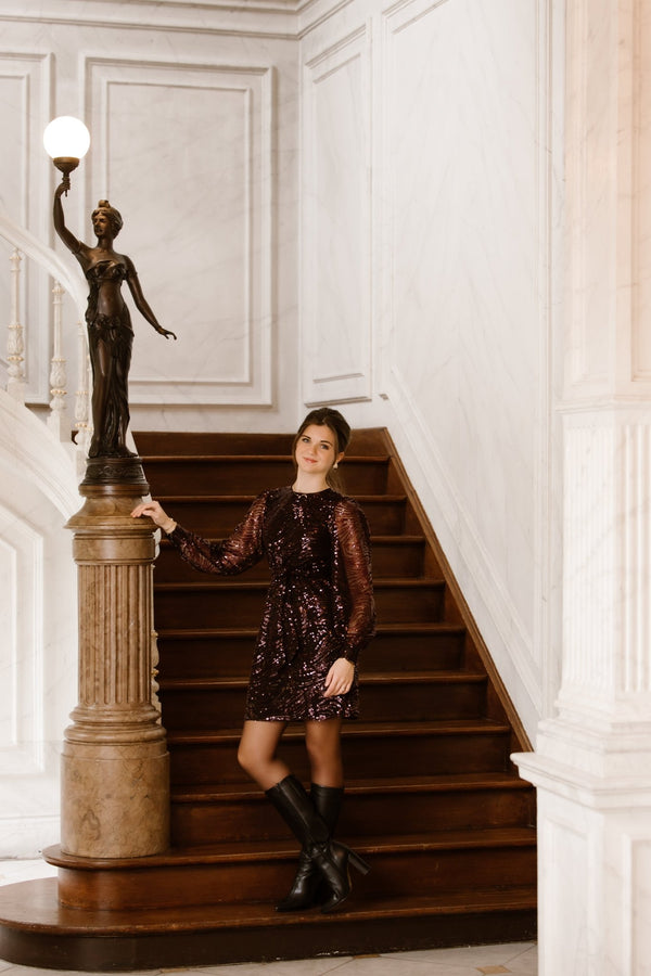 Dimphey Dress Wine/Red - Bij Keesje - Freebird