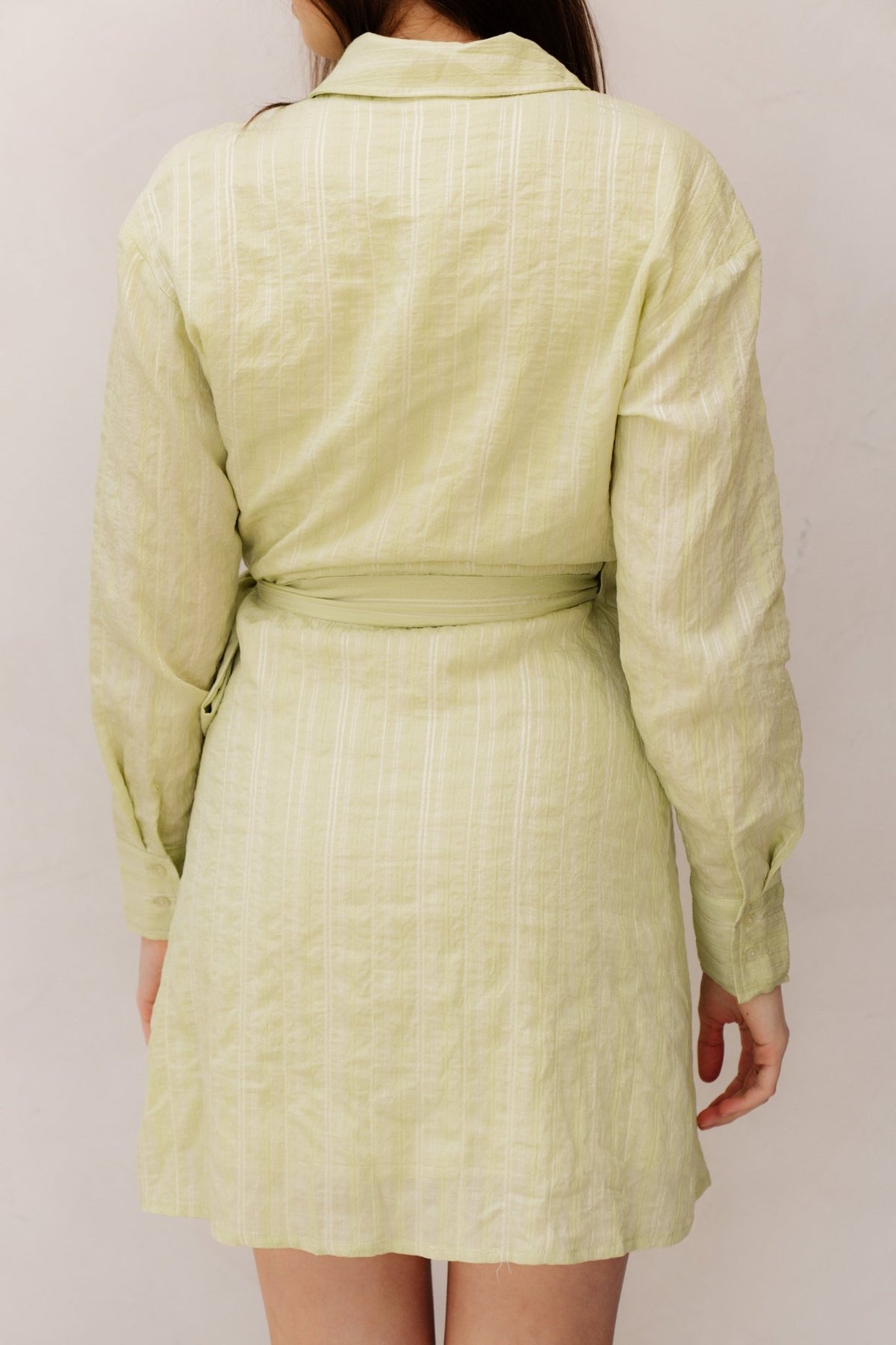Dina Dress Acocado Green - Bij Keesje - Freebird - jurk
