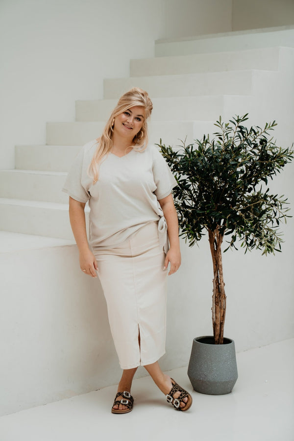 Diora Skirt Sand - Bij Keesje - exxcellent - rok
