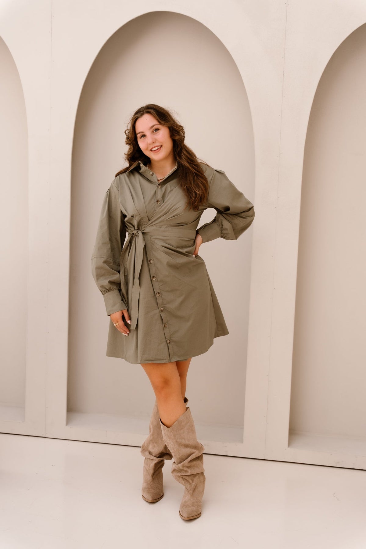 Dirkje dress green - Bij Keesje - Bij Keesje - Jurk