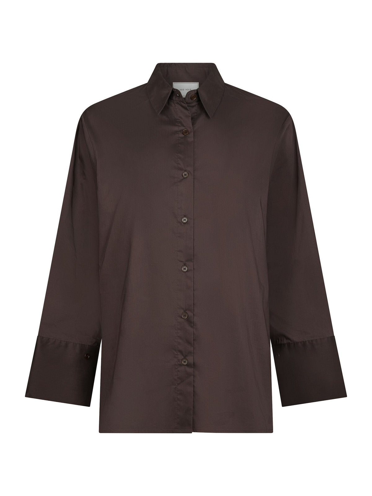 Dita poplin shirt brown - Bij Keesje - Neo Noir