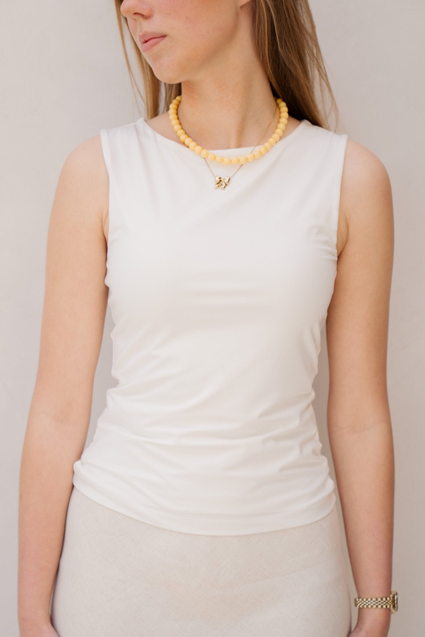 Ditty Jersey Top White - Bij Keesje - Neo Noir - Top