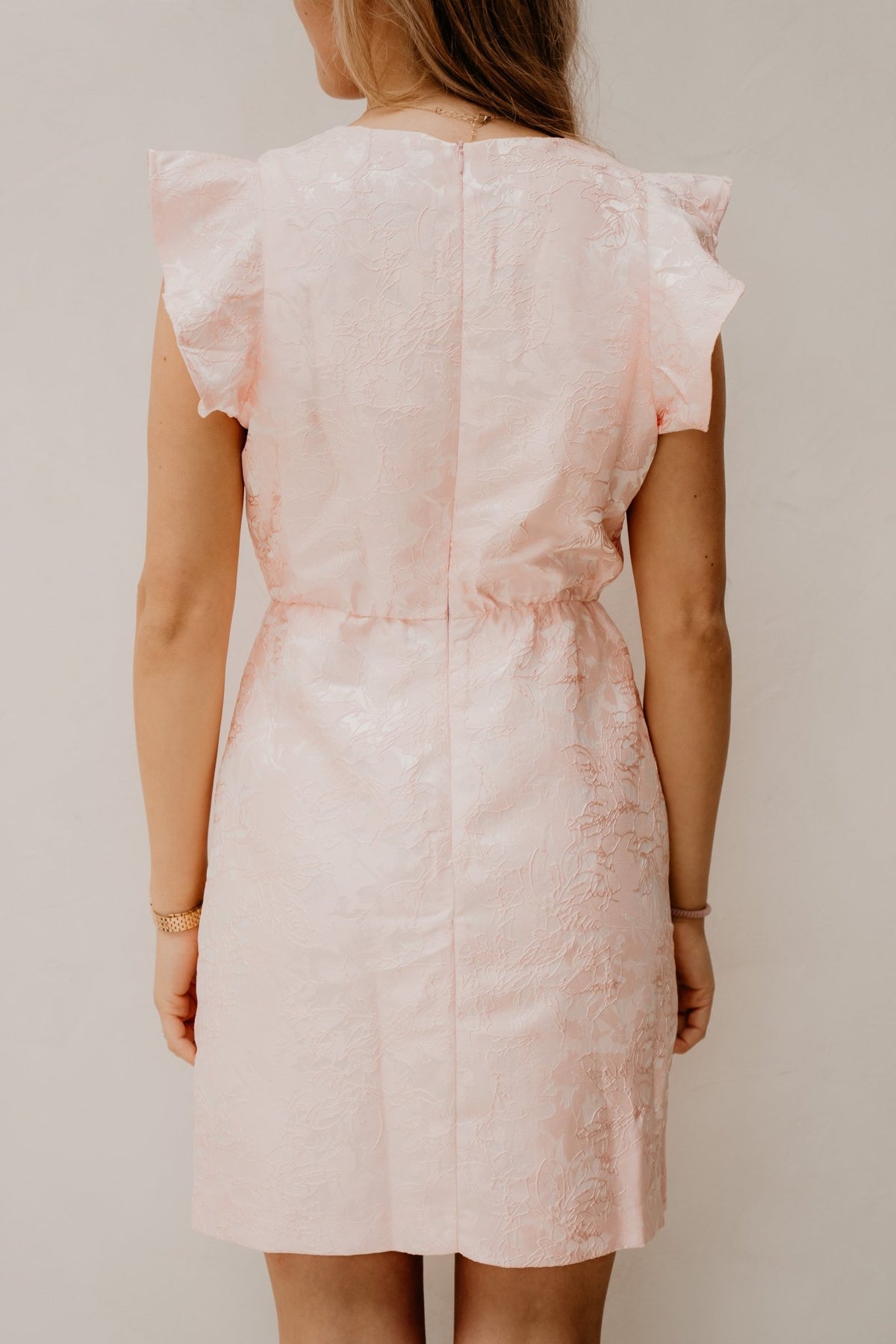 Dolana jacquard dress rose - Bij Keesje - Freebird - Jurk