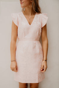 Dolana jacquard dress rose - Bij Keesje - Freebird - Jurk