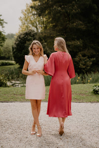 Dolana jacquard dress rose - Bij Keesje - Freebird - Jurk