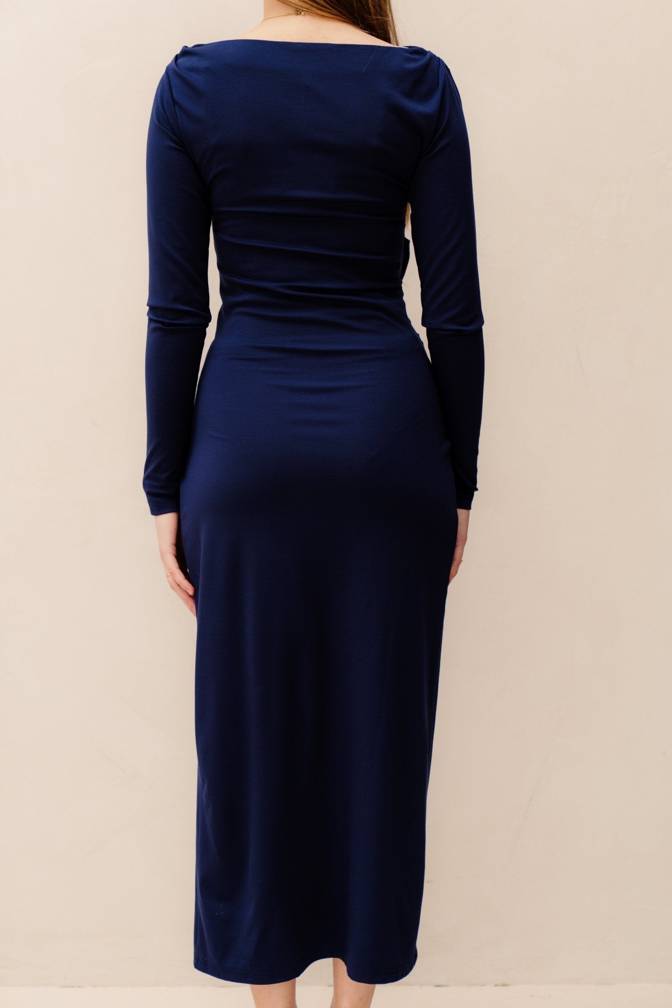 Donne LS Dress Navy Blue - Bij Keesje - Freebird - jurk