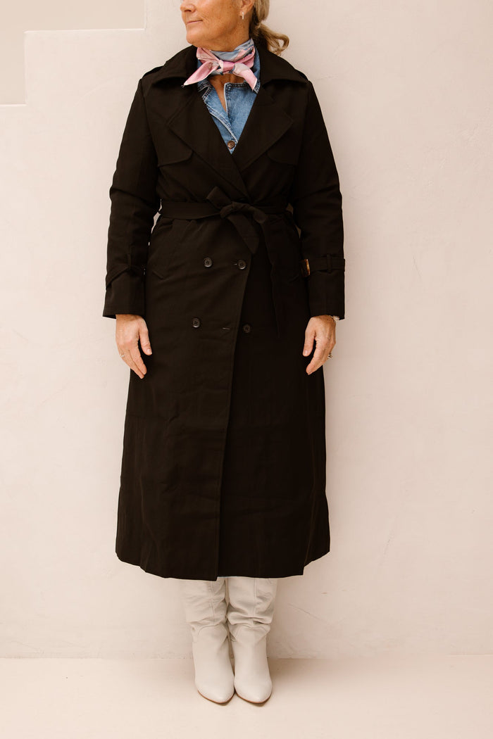 Dora trenchcoat black - Bij Keesje - Bij Keesje - Jas
