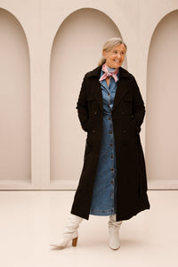 Dora trenchcoat black - Bij Keesje - Bij Keesje - Jas