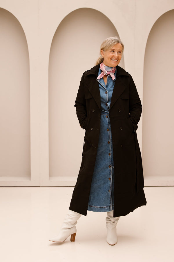Dora trenchcoat black - Bij Keesje - Bij Keesje - Jas