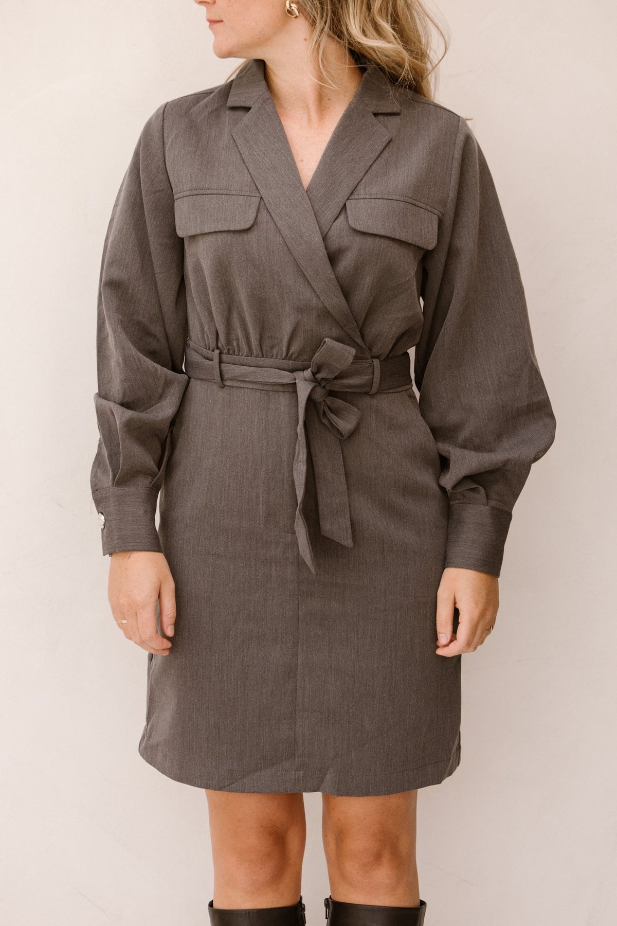 Doraline dress dark grey - Bij Keesje - Freebird