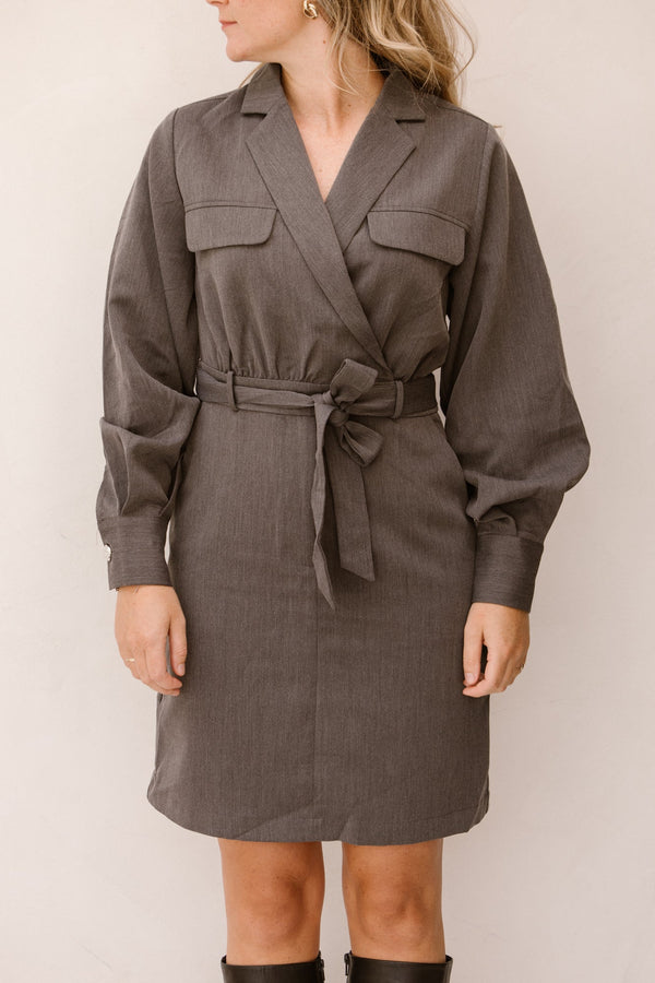 Doraline dress dark grey - Bij Keesje - Freebird