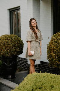 Dotti flower dress sage green - Bij Keesje - Freebird - Jurk