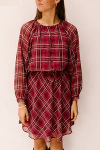 Dress Autumn Check Print 14517 - Bij Keesje - Esqualo - Jurk