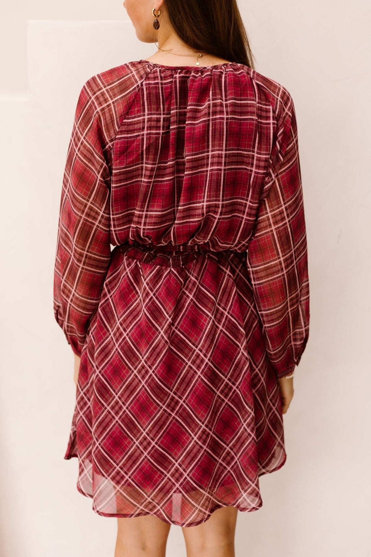 Dress Autumn Check Print 14517 - Bij Keesje - Esqualo - Jurk