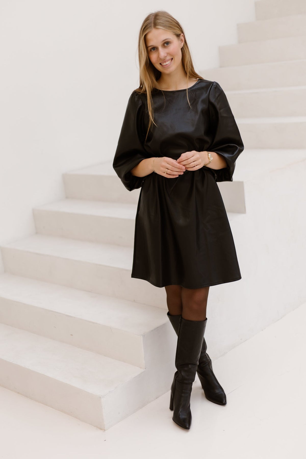 Dress black 26702-SL - Bij Keesje - Smashed Lemon - Jurk