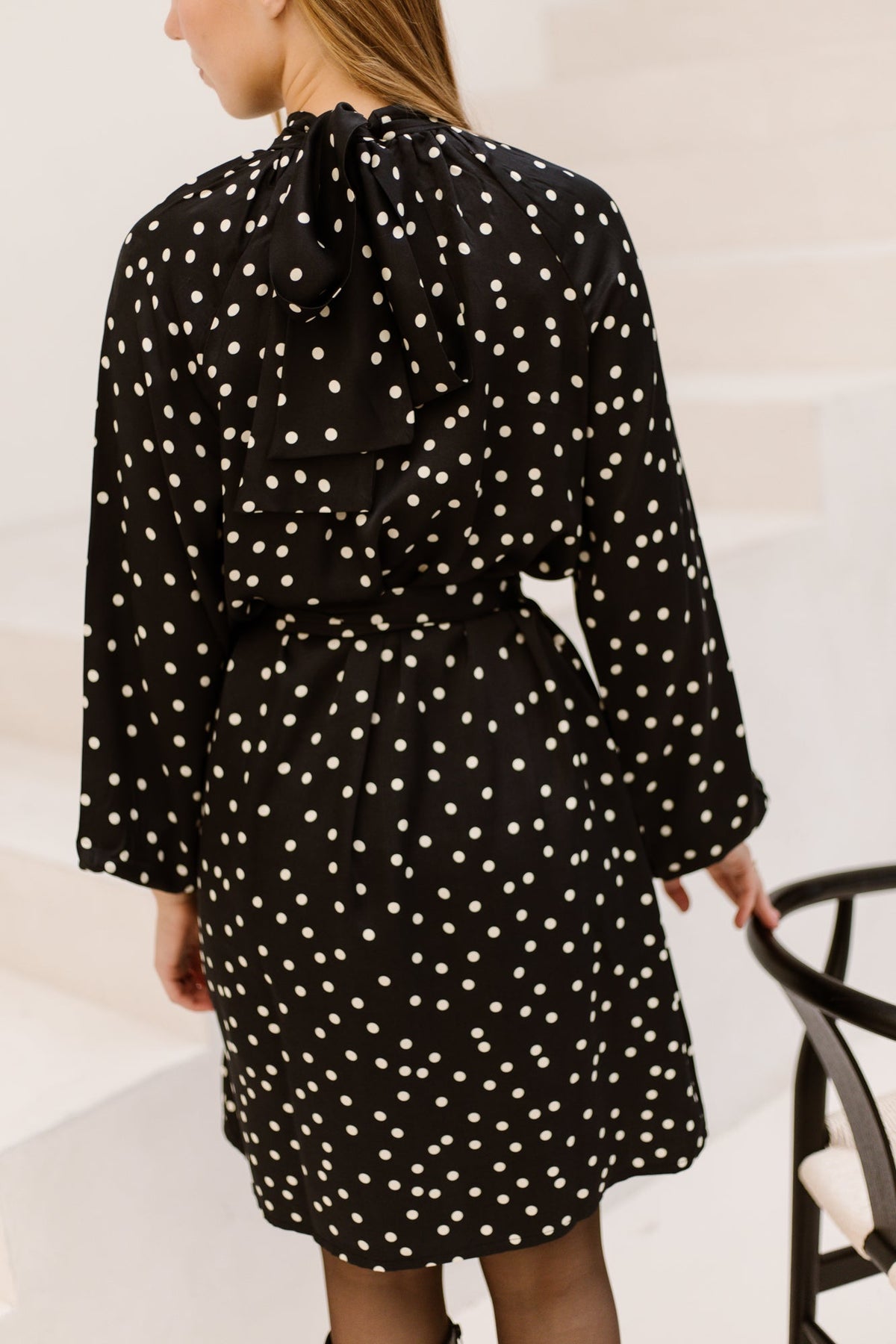 Dress black/off white 26765-SL - Bij Keesje - Smashed Lemon - Jurk
