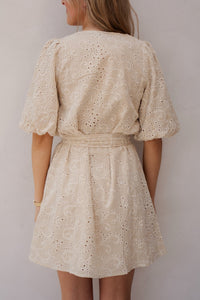 Dress borderie sand 26319 - Bij Keesje - Smashed Lemon - Jurk