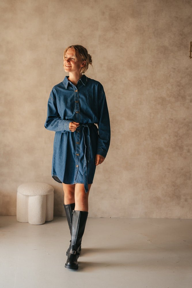 Dress denim oversized - Bij Keesje