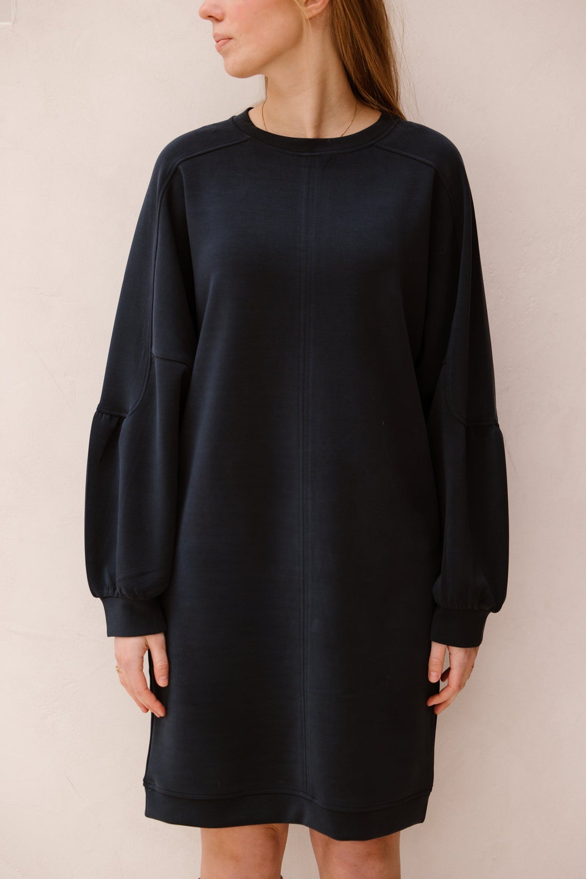 Dress fancy slve Modal Navy 05008 - Bij Keesje - Esqualo - Jurk