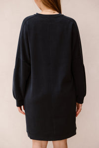Dress fancy slve Modal Navy 05008 - Bij Keesje - Esqualo - Jurk