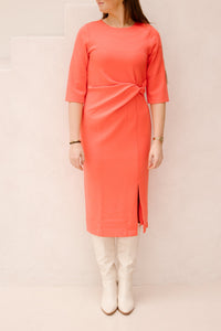 Dress long knot SJ Chili Red 30007 - Bij Keesje - Esqualo - rok