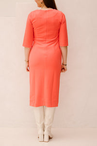 Dress long knot SJ Chili Red 30007 - Bij Keesje - Esqualo - rok